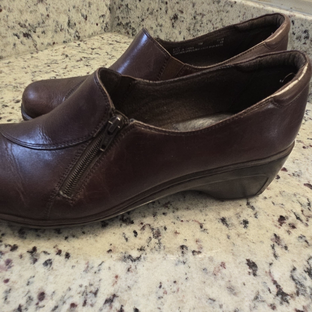 Clarks Dark Brown Women's Mules